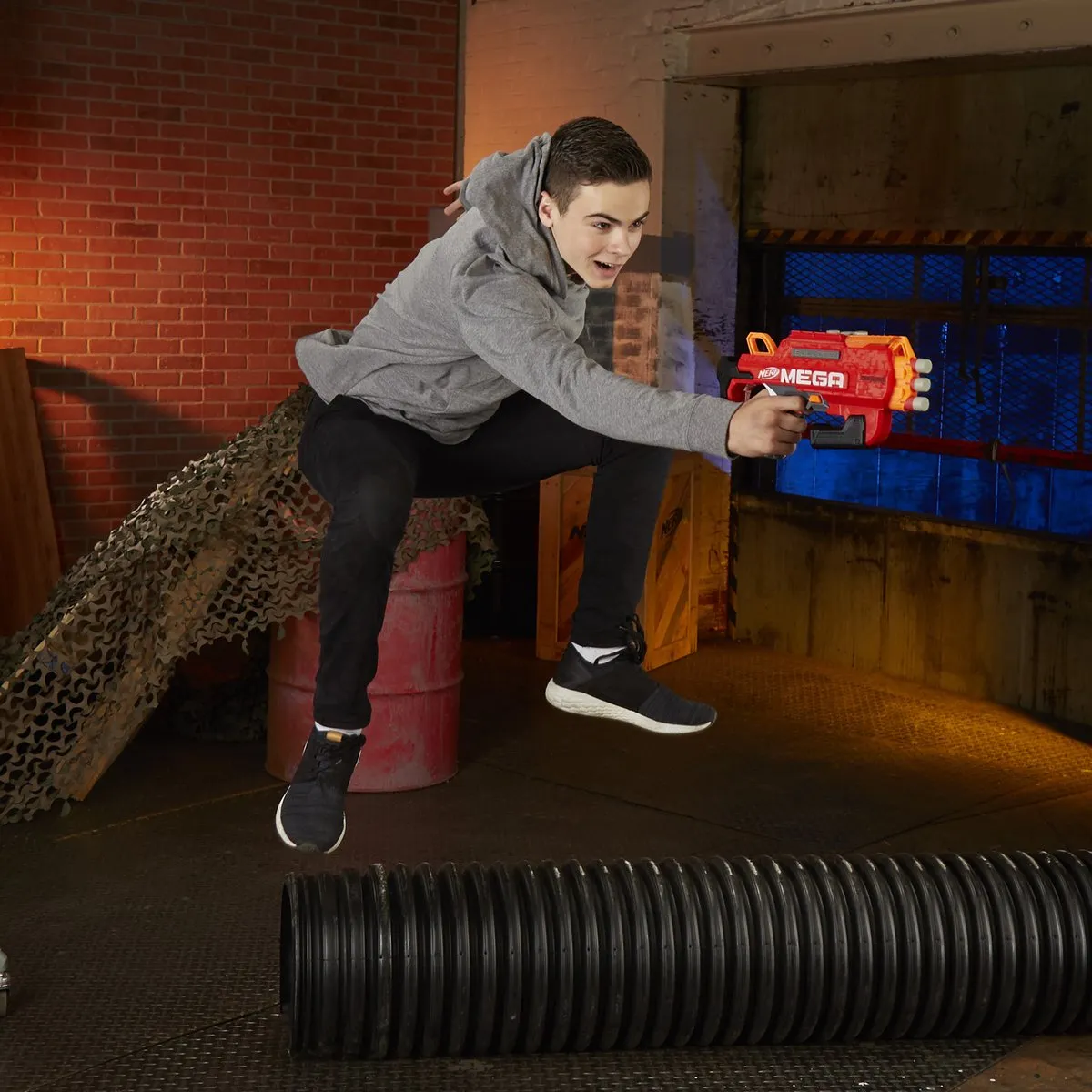 Nerf Mega Bulldog Blaster E2657 - Blauw
