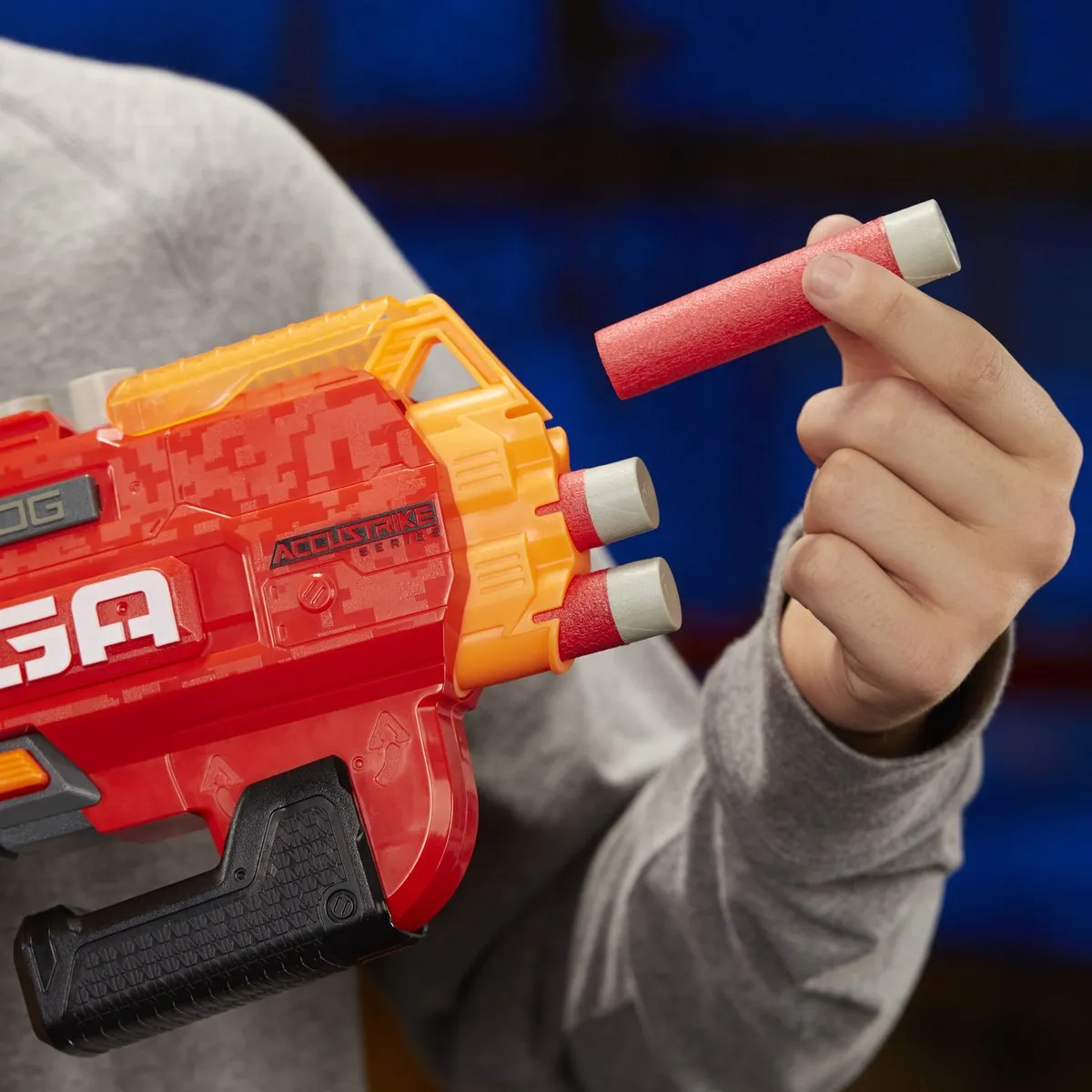 Nerf Mega Bulldog Blaster E2657 - Blauw