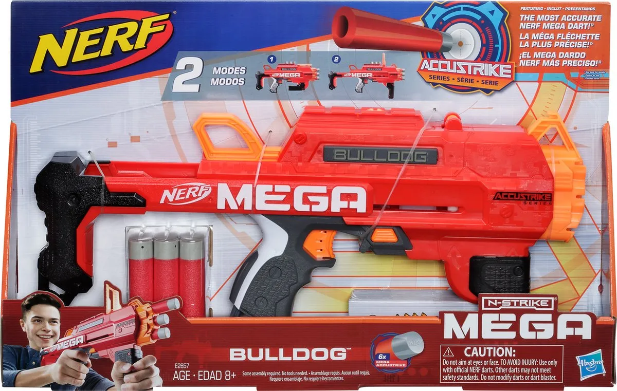 Nerf Mega Bulldog Blaster E2657 - Blauw