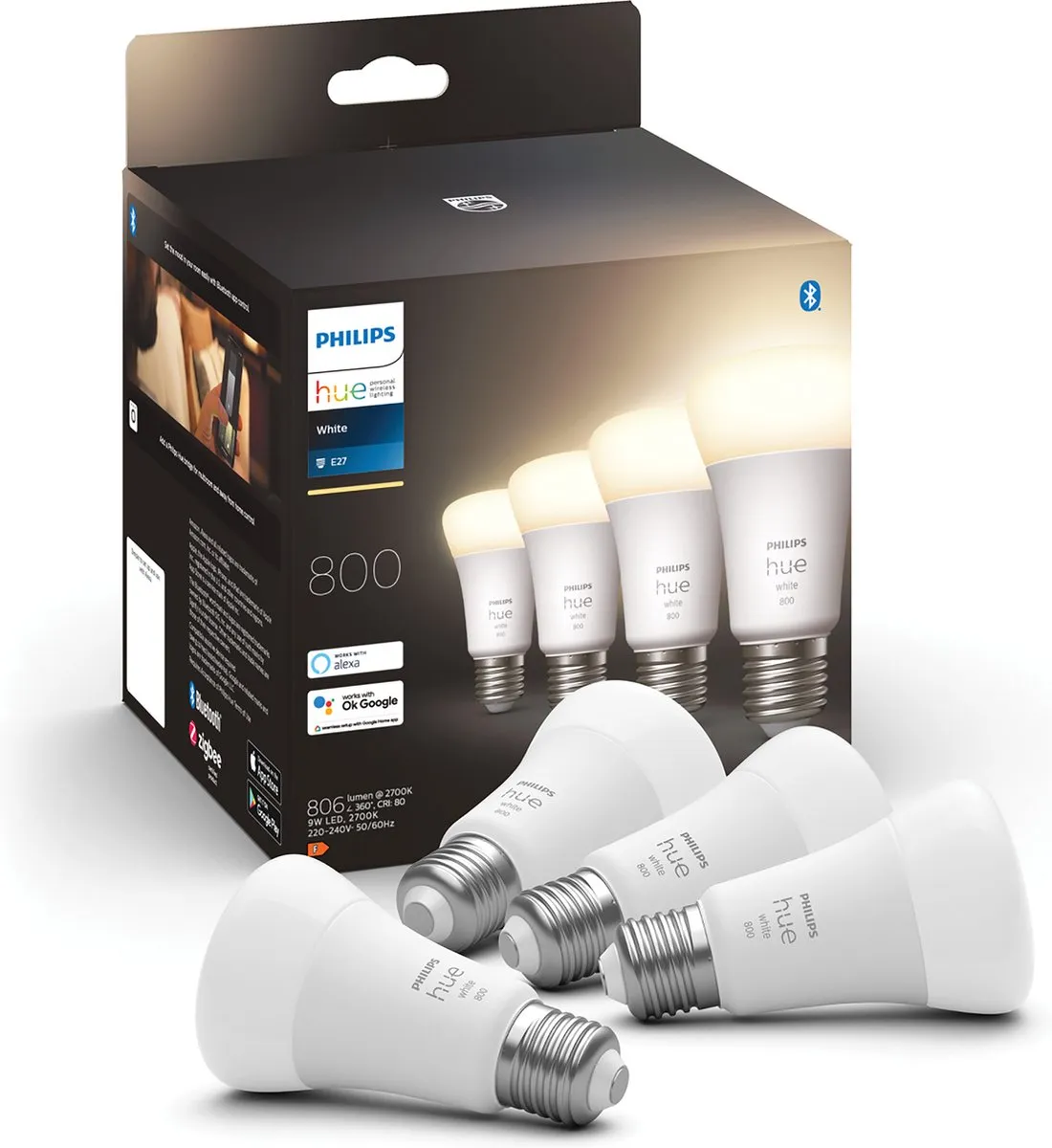 Philips Hue E27 Warmwit Mat