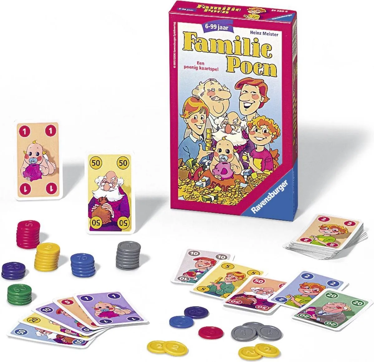 Ravensburger Familie Poen Pocketspel - 2-4 Spelers