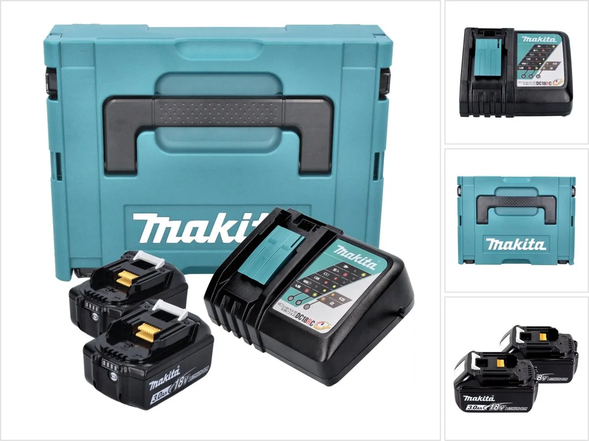 Makita 18V LXT Accu Starterset 197952-5 - 2x 3.0Ah + 9A Lader