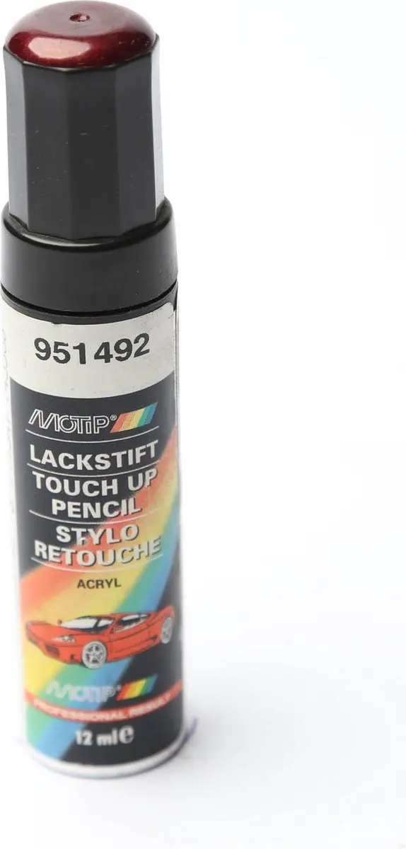 Motip 951492 Auto Lakstift Rood Metallic 12ml