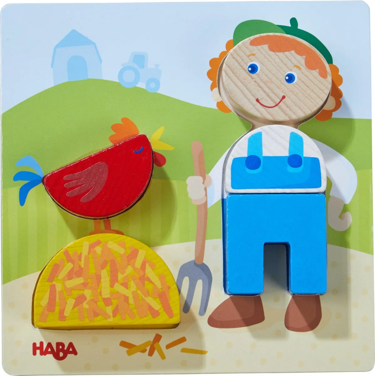 Haba Boerderij Junior Vormenpuzzel 17-delig - Multicolor - afbeelding 6 van 6
