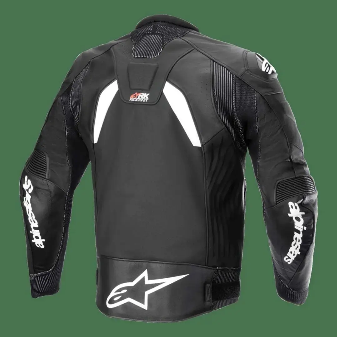 Alpinestars GP Plus R V4 Rideknit Leren Jas - Zwart/Wit - afbeelding 6 van 6