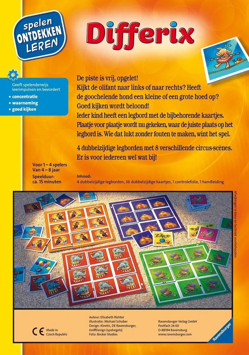 Ravensburger Differix Leerspel - 400555 - Oranje