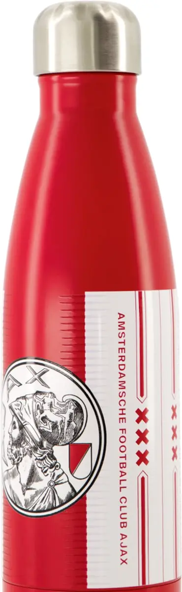 Ajax Waterfles 0.33L - Rood/Wit
