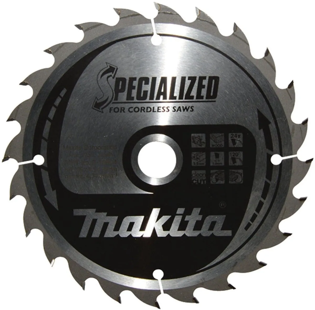 Makita B-32904 Cirkelzaagblad Hout 165mm 24T