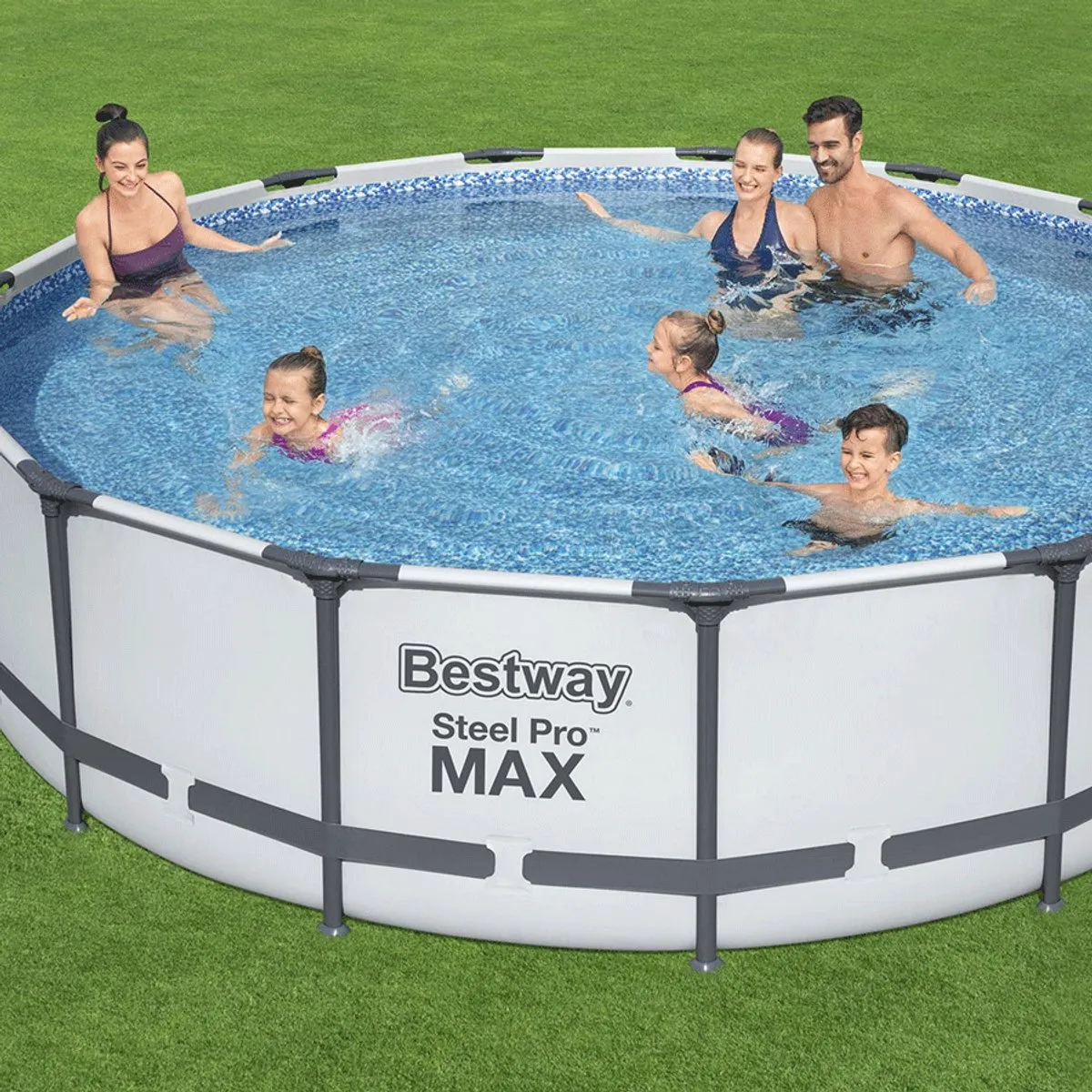 Bestway Steel Pro MAX Zwembadset 457 × 107 cm - 14.970 l - Grijs - afbeelding 6 van 6