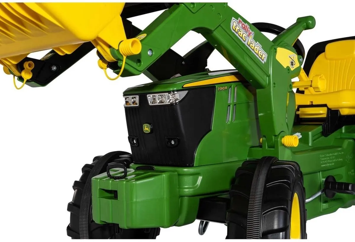 Rolly Toys John Deere 7310R Premium II met Voorlader - Geel/Zwart