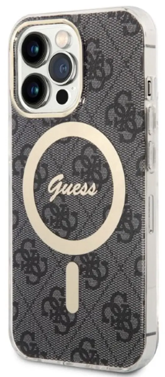 Guess iPhone 13 Pro Max Hoesje MagSafe - Zwart