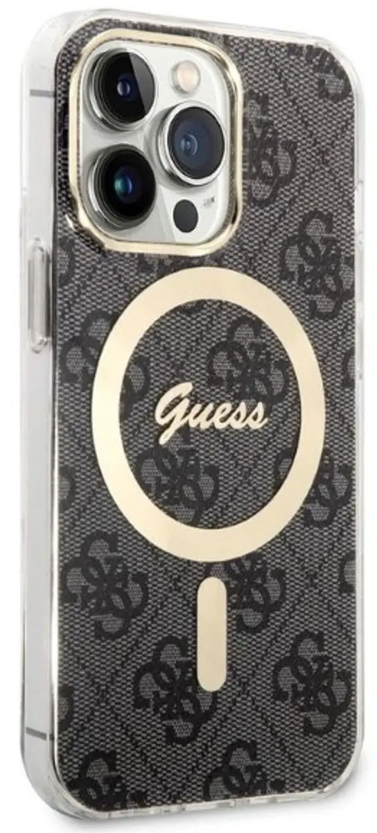 Guess iPhone 13 Pro Max Hoesje MagSafe - Zwart