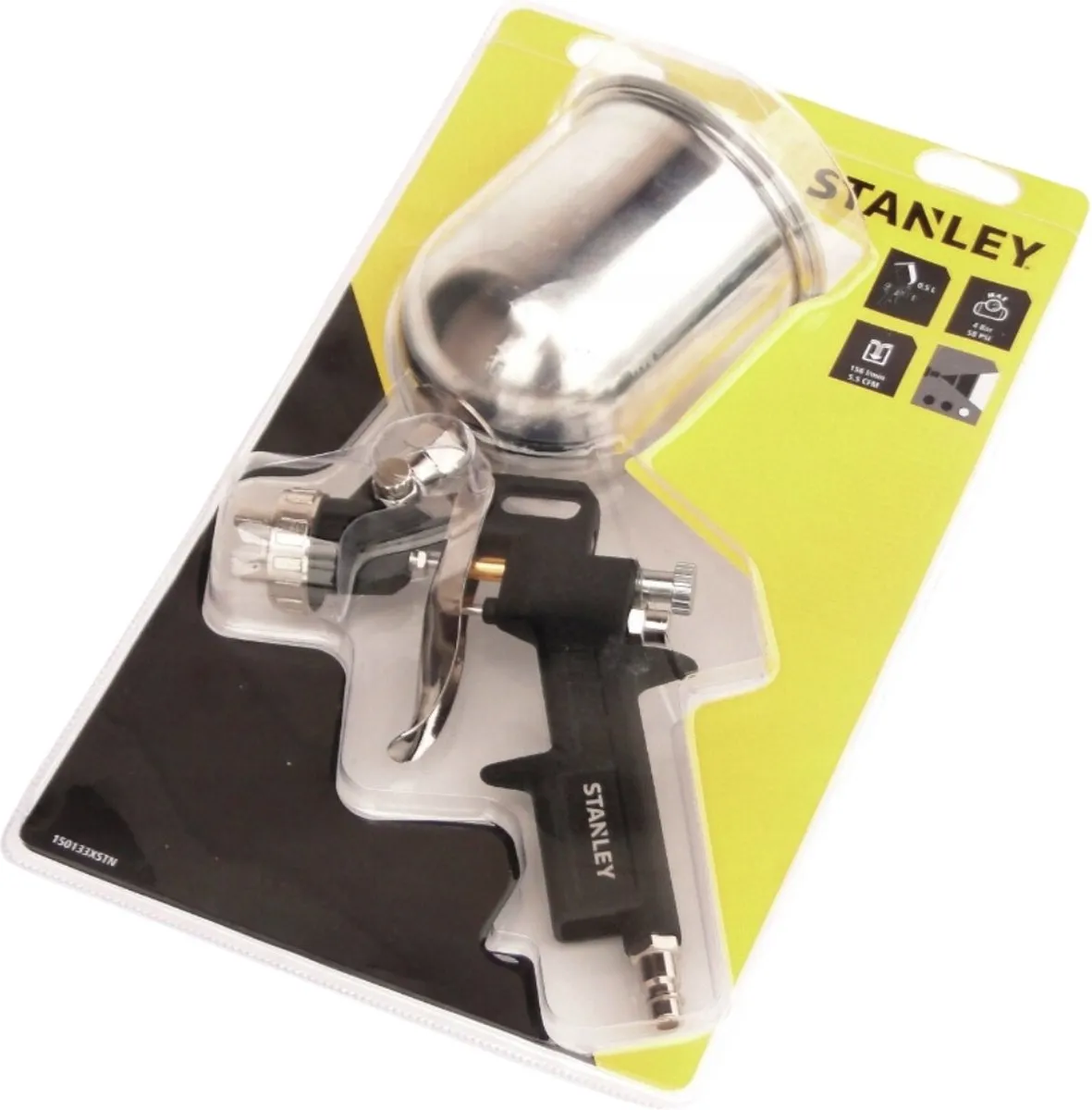 Stanley Verfpistool 150133XSTN - 0,5L - Zwart/Zilver