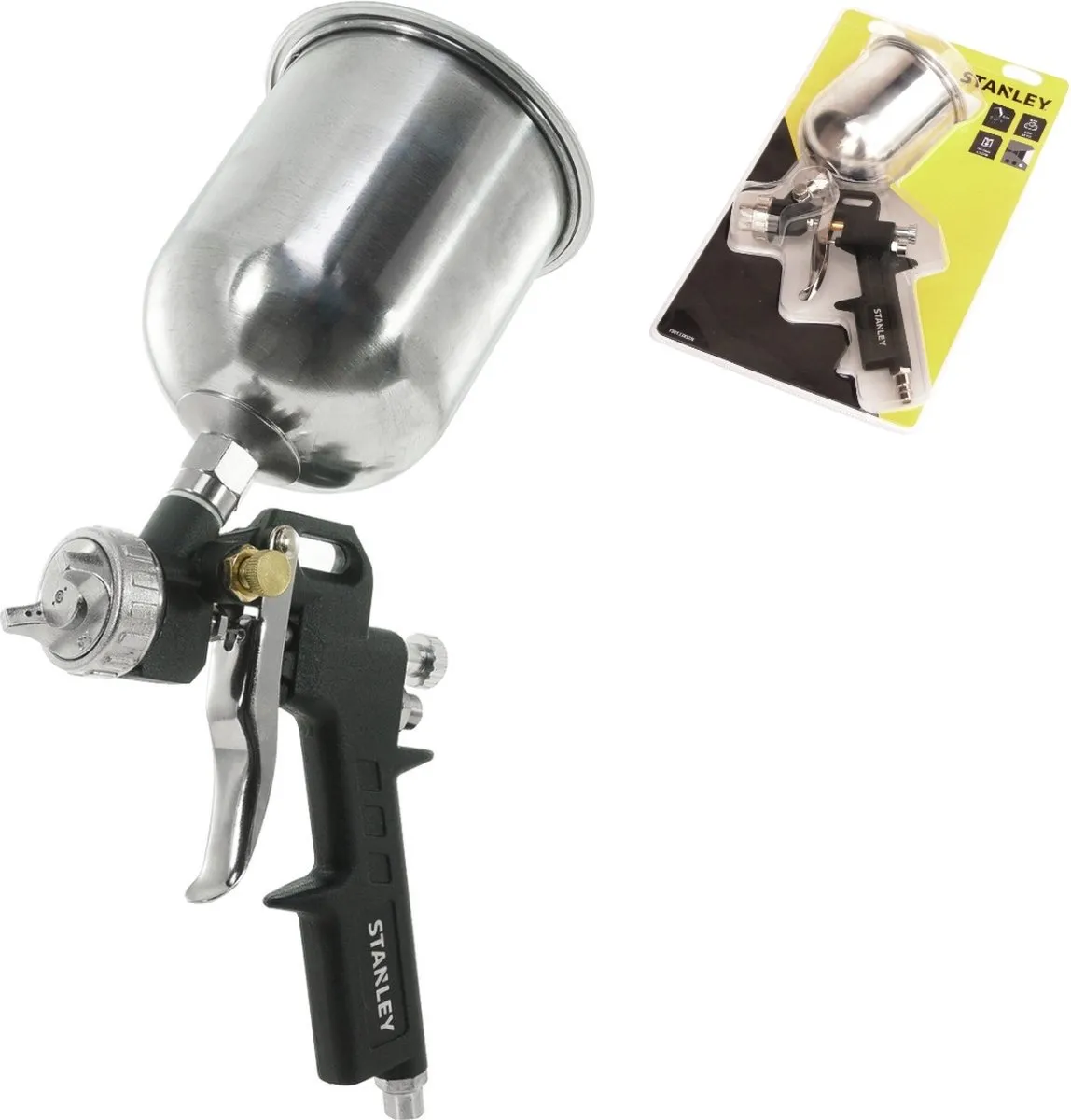 Stanley Verfpistool 150133XSTN - 0,5L - Zwart/Zilver