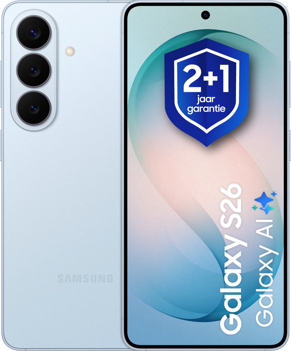 Samsung Galaxy S26 - 256GB - Sky Blue + 1 jaar extra garantie