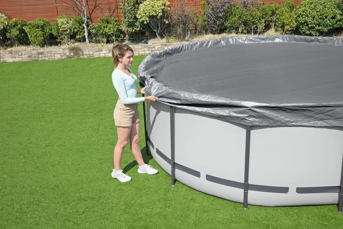 Bestway Premium Zwembadafdekking 427cm - Grijs