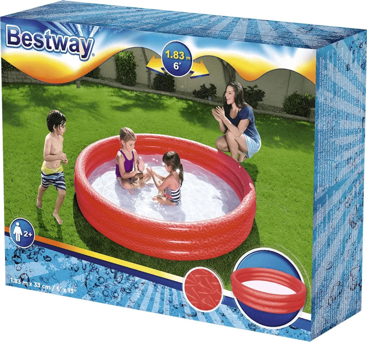 Bestway Baby Zwembad Play Pool 183x33cm - 480L - Groen
