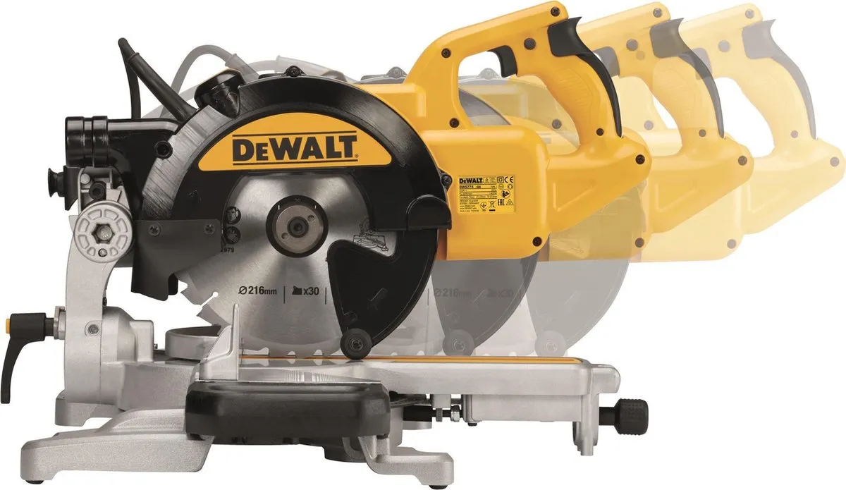 DeWalt DWS774SET Afkortzaag met XPS - 1400W - 216mm