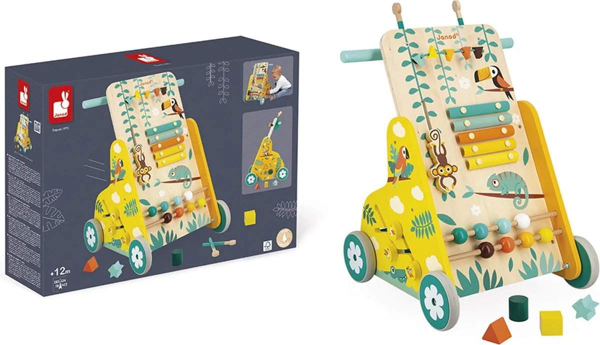 Janod Tropik Houten Looptrainer