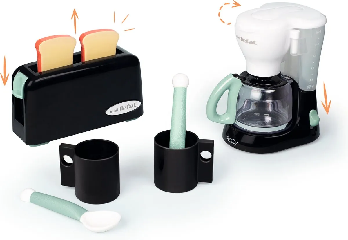 Smoby Tefal Ontbijtset - Speelgoedkeukenaccessoires