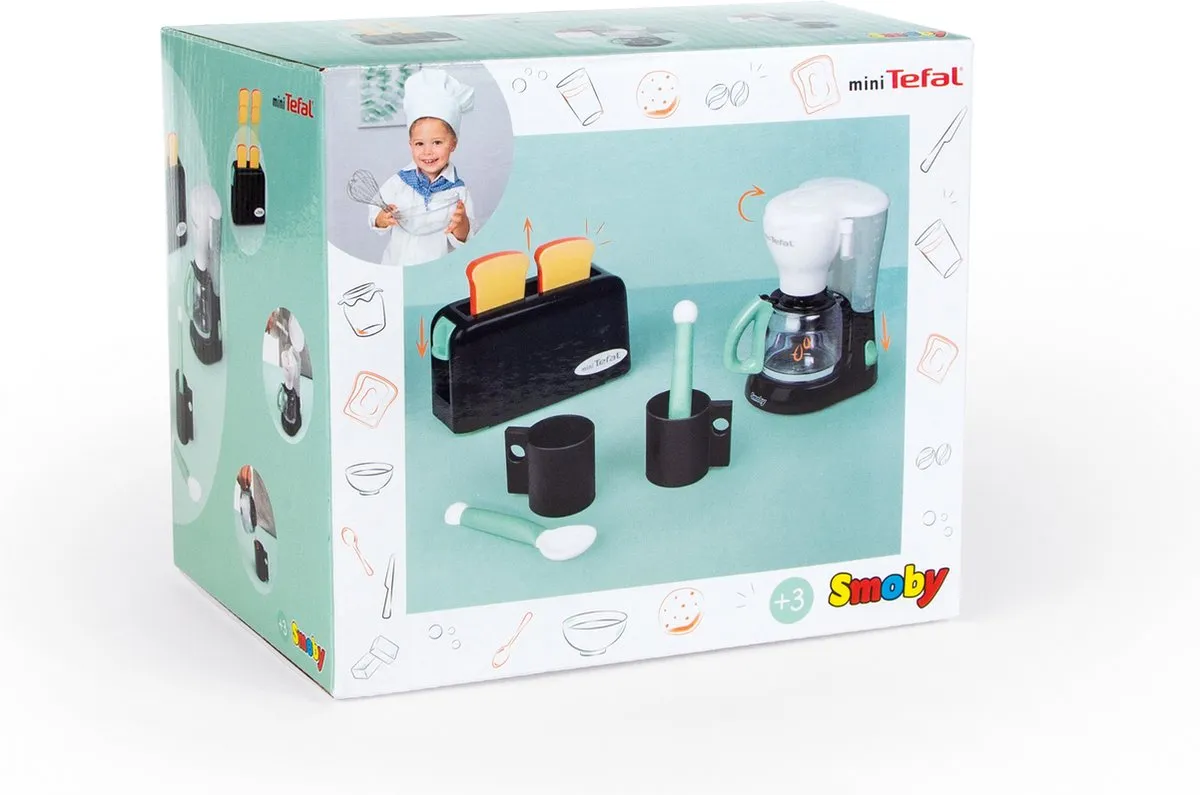 Smoby Tefal Ontbijtset - Speelgoedkeukenaccessoires