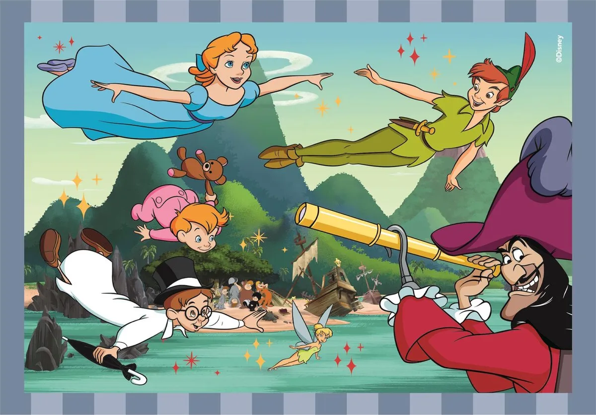Clementoni Disney Dieren Puzzel 4-in-1 72 Stuks - Multicolor
