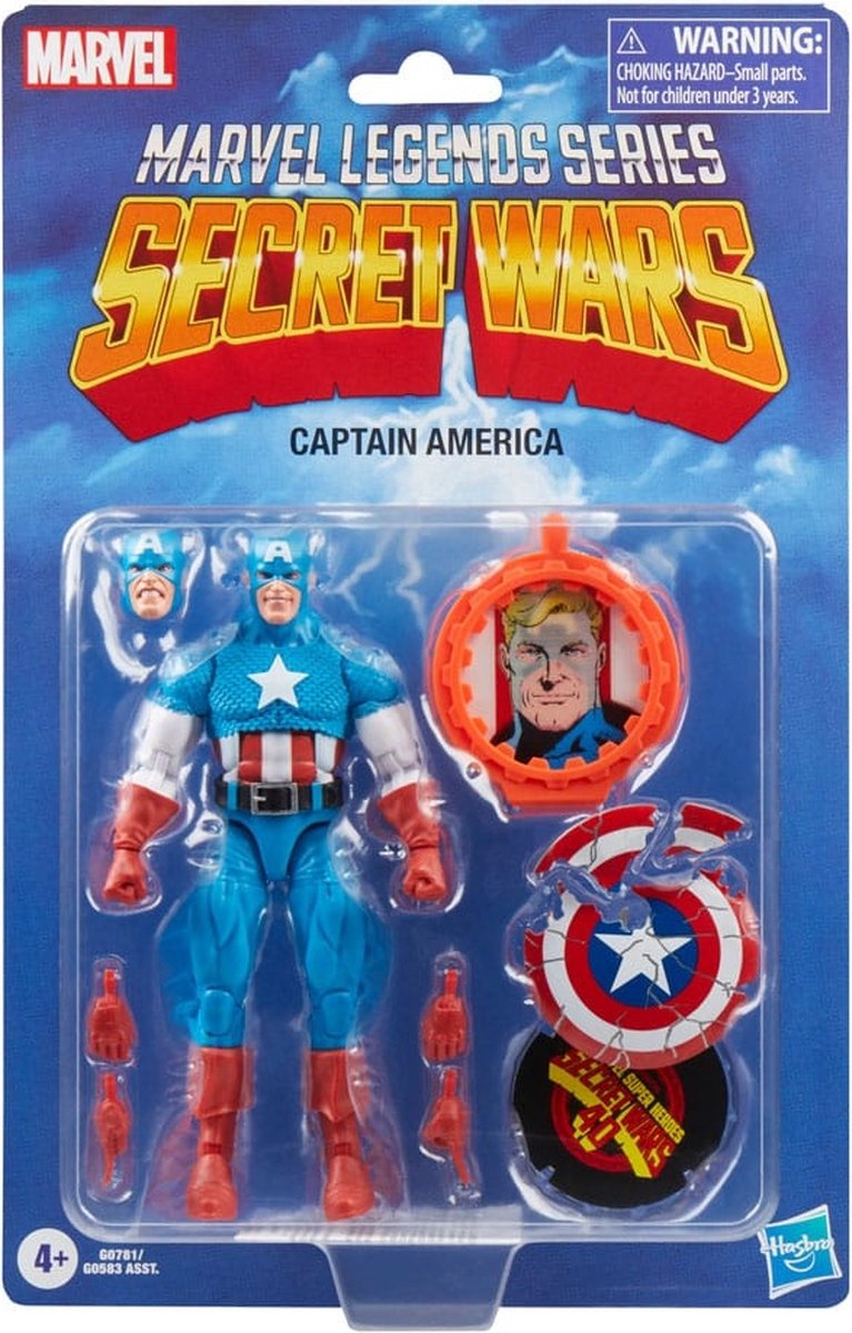 Secret Wars Marvel Legends Retro Action Figure Captain America 15 cm