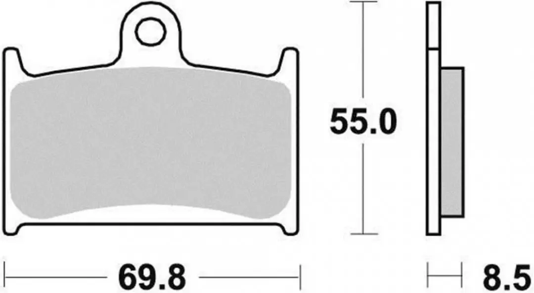 Nissin Remblokjes Triumph Thunderbird 2009-2015 - Grijs/Blauw