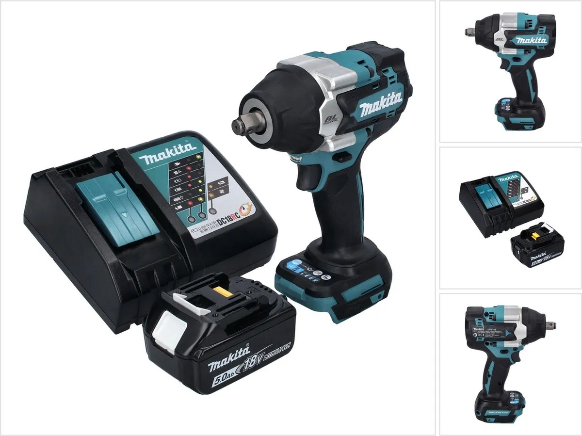 Makita DTW 700 RT1 Slagmoersleutel 18V 700Nm