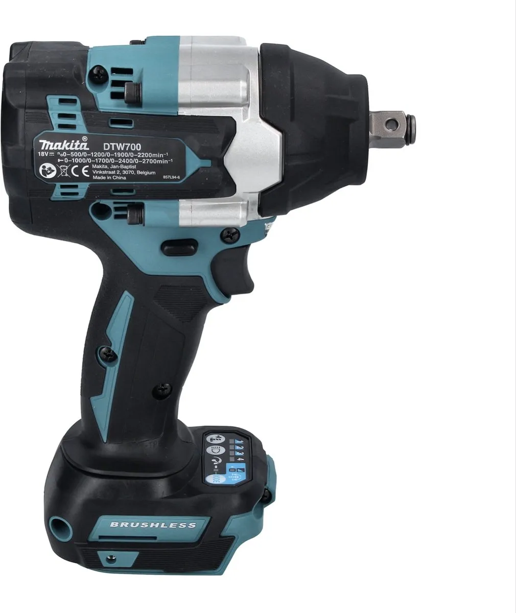 Makita DTW 700 RT1 Slagmoersleutel 18V 700Nm - 1x 5.0Ah + Lader - afbeelding 4 van 5