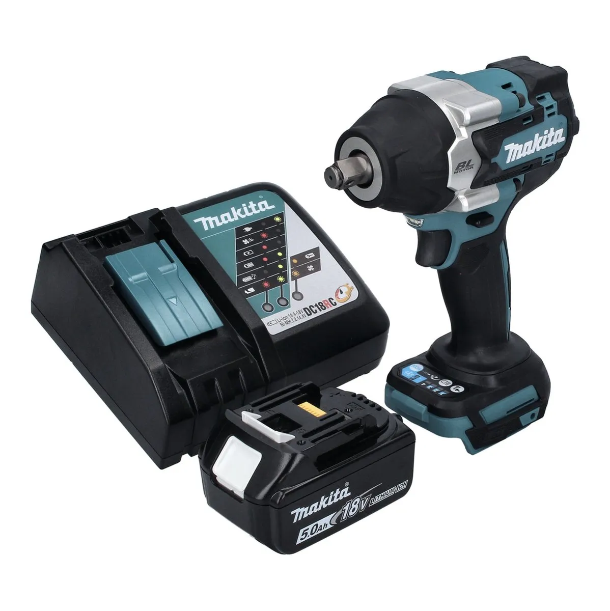 Makita DTW 700 RT1 Slagmoersleutel 18V 700Nm - 1x 5.0Ah + Lader - afbeelding 3 van 5