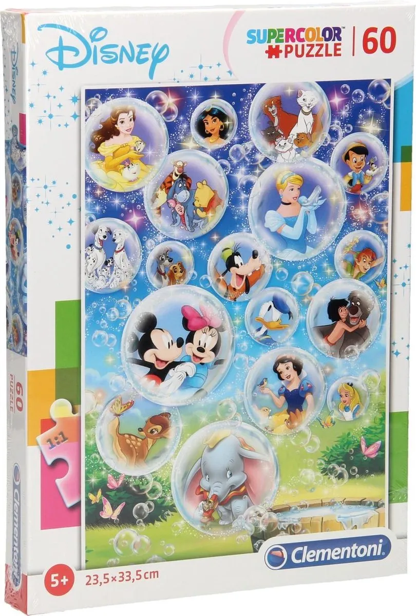 Clementoni Disney Superkleur Puzzels 60 Stuks