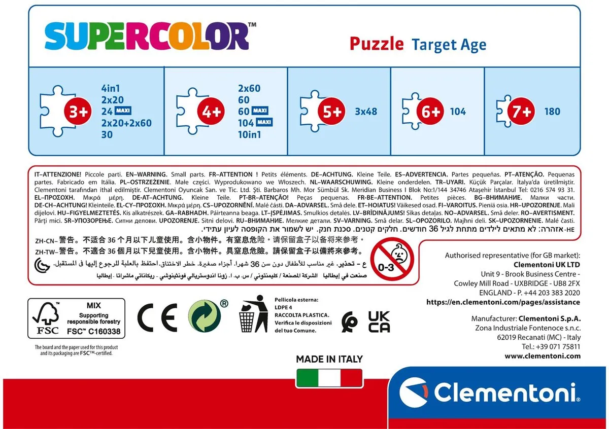 Clementoni Paw Patrol Puzzel 30 Stuks - Multicolor