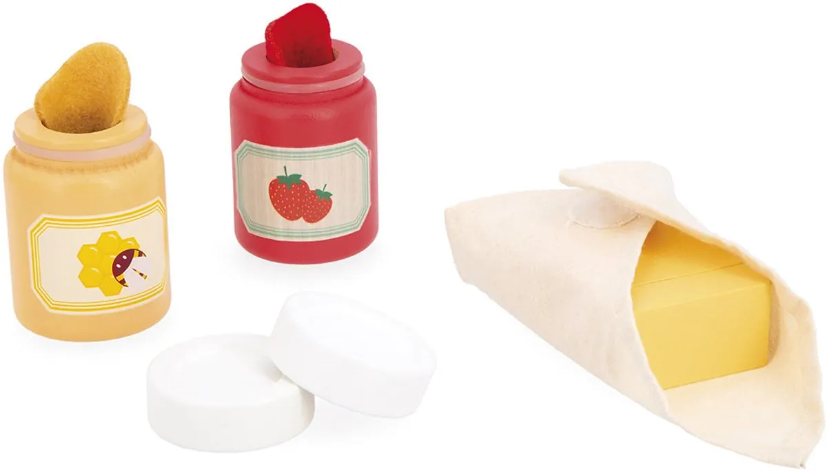 Janod Shiny Grandma Broodrooster Houten Speelset - Rood