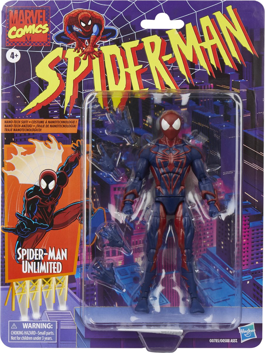 Hasbro Spider-Man Marvel Legends Retro Action Figure Spider-Man Unlimited 15 cm Action Figuur