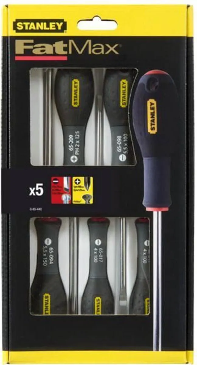 Stanley FatMax 5-delige Schroevendraaierset - 0-65-440