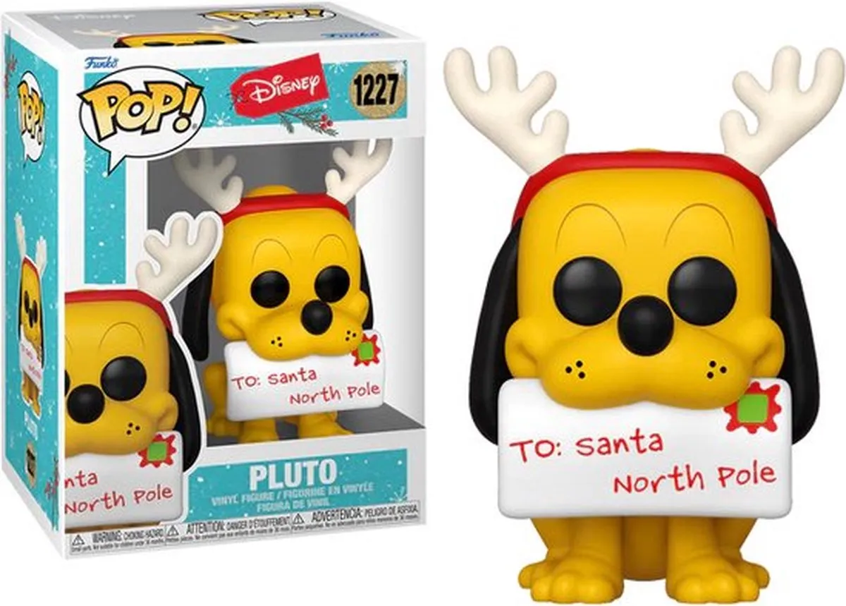 Funko Mickey Mouse Disney Holiday 2022 POP! Pluto 64328 - 9cm Multicolours