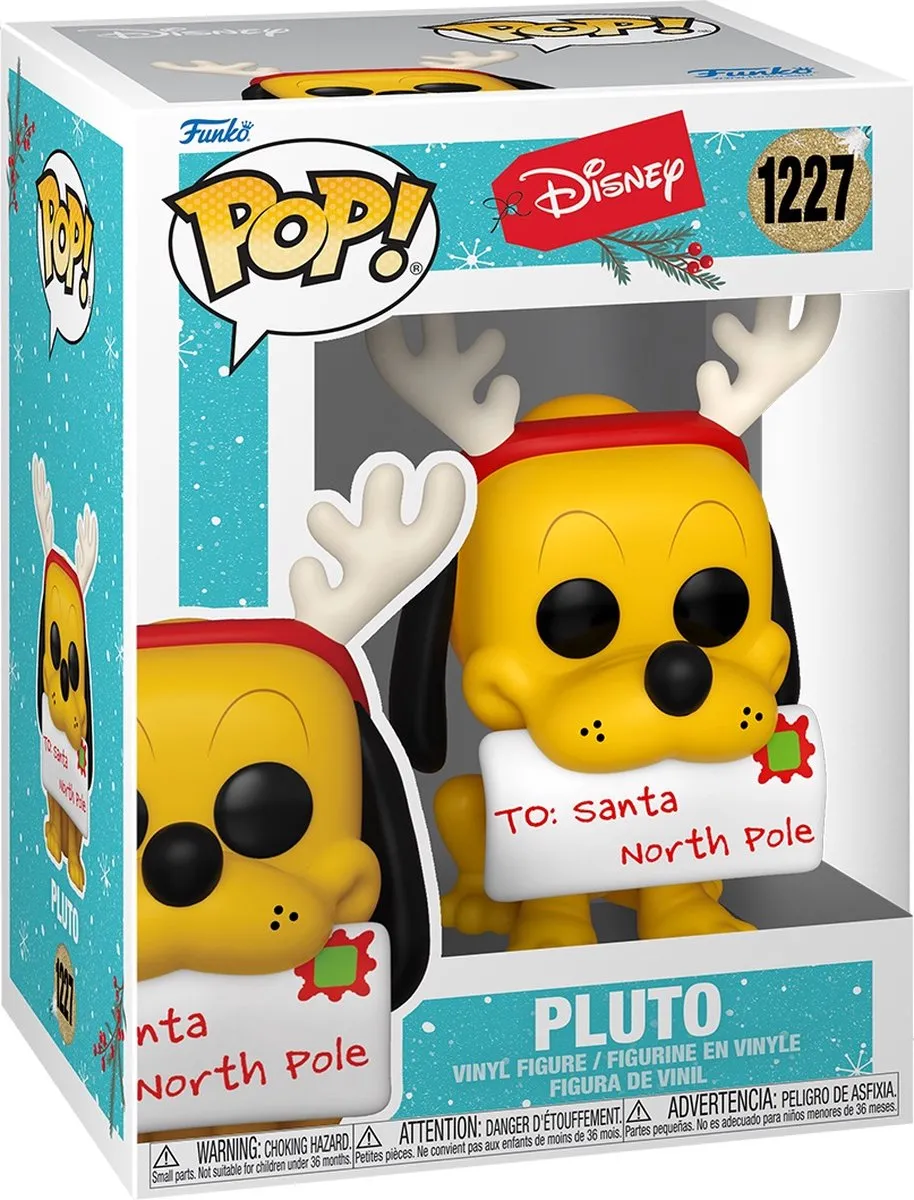 Funko Mickey Mouse Disney Holiday 2022 POP! Pluto 64328 - 9cm Multicolours