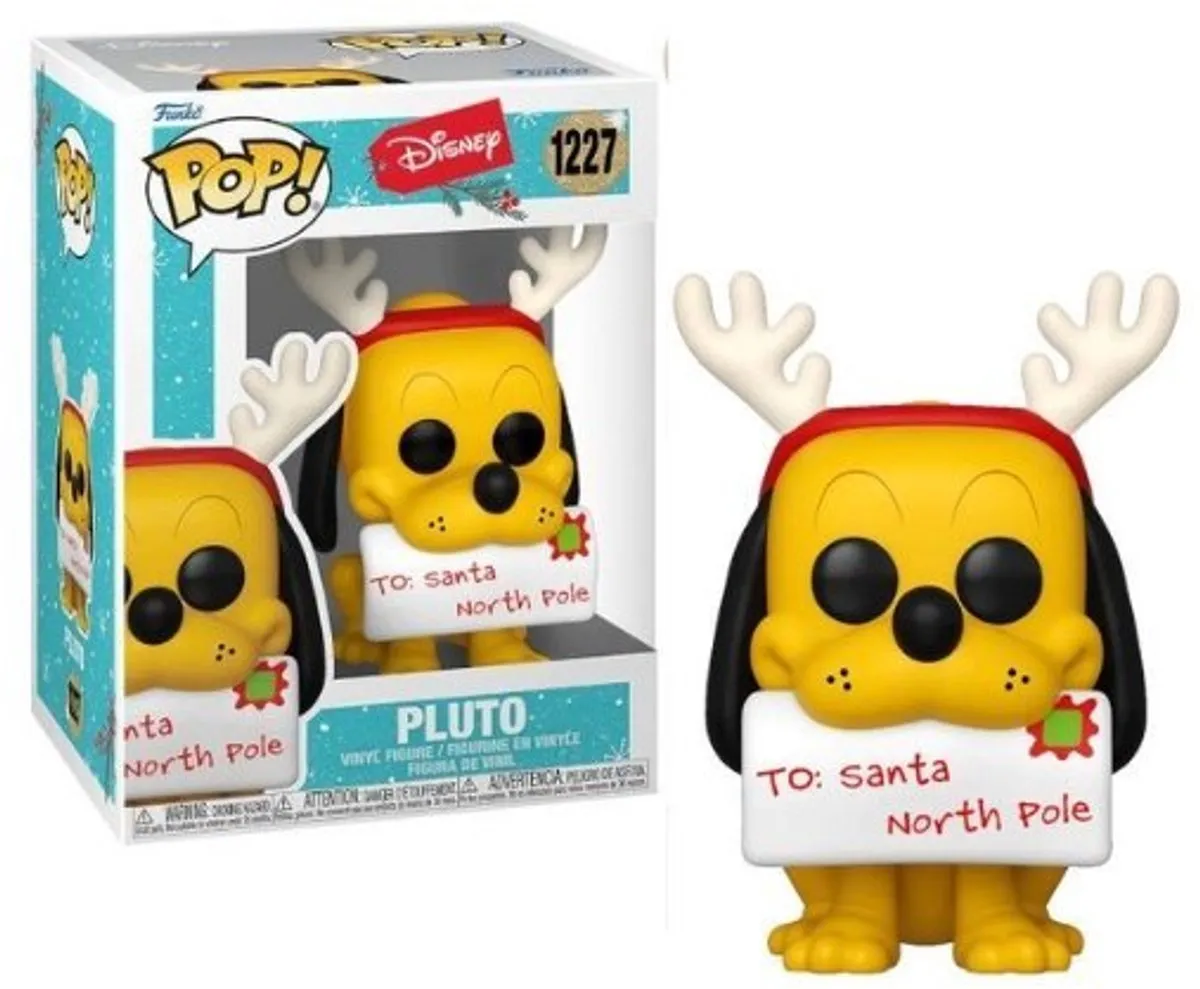 Funko Mickey Mouse Disney Holiday 2022 POP! Pluto 64328 - 9cm Multicolours - afbeelding 6 van 6
