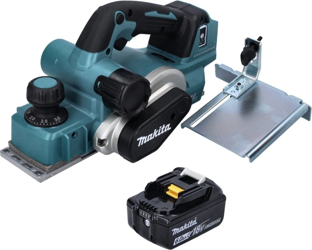 Makita DKP 181 G1 Accuschaafmachine 82mm - 18V borstelloos - 6.0Ah