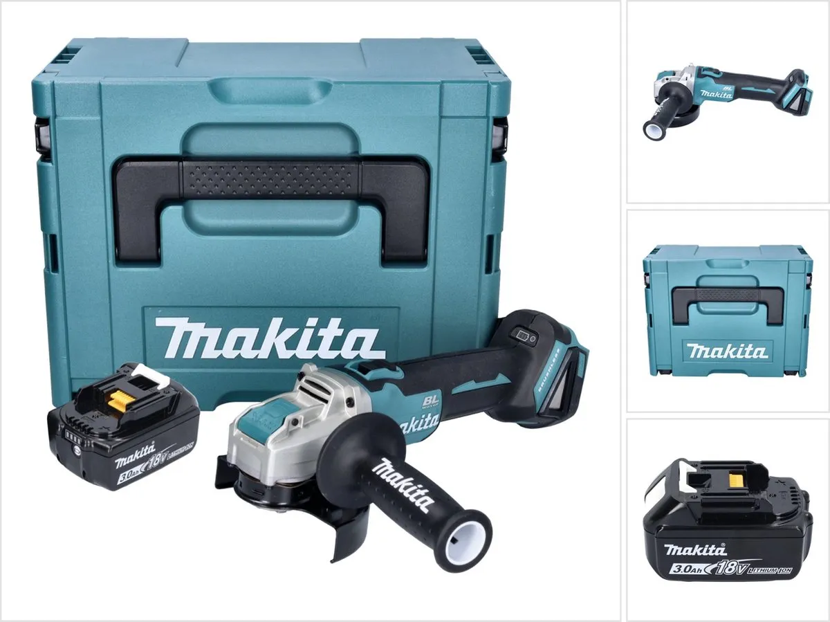 Makita DGA 521 F1X1J Haakse Slijper 18V 125mm X-LOCK