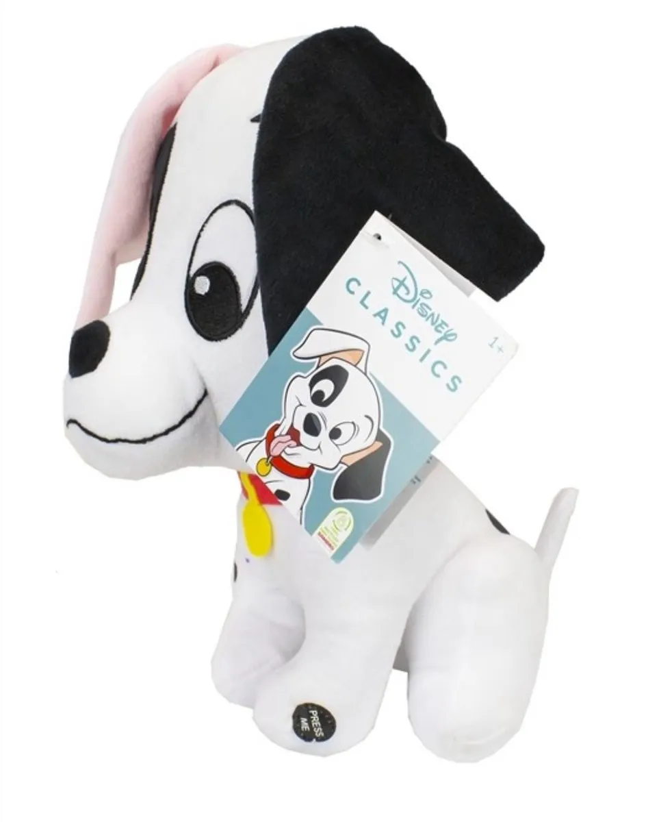 Disney Classics 101 Dalmatiërs Pluche Knuffel 28cm - Geluid