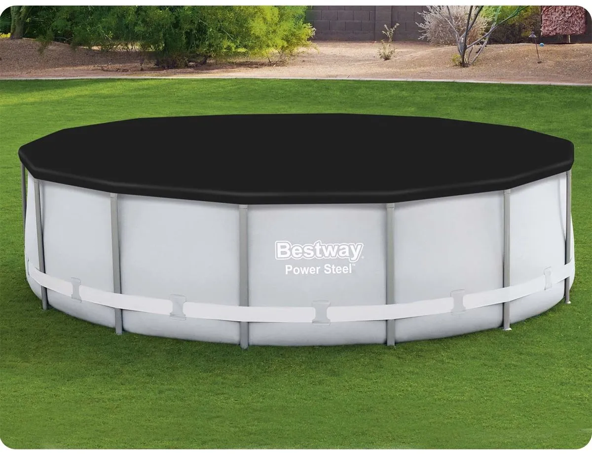 Bestway Flowclear Afdekhoes Zwembad 396cm - Zwart