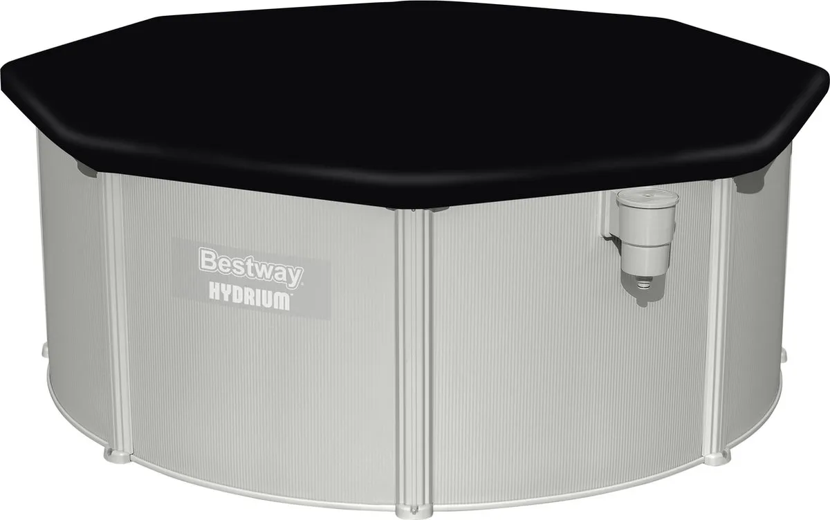 Bestway Flowclear Afdekhoes Zwembad 396cm - Zwart - afbeelding 6 van 6