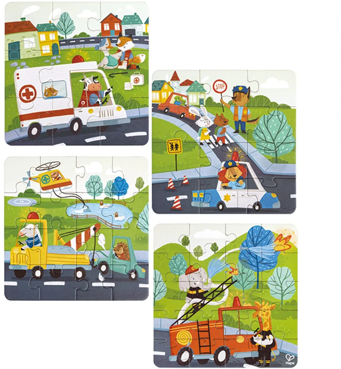 Hape Reddingsvoertuig Puzzel 1000 Stuks