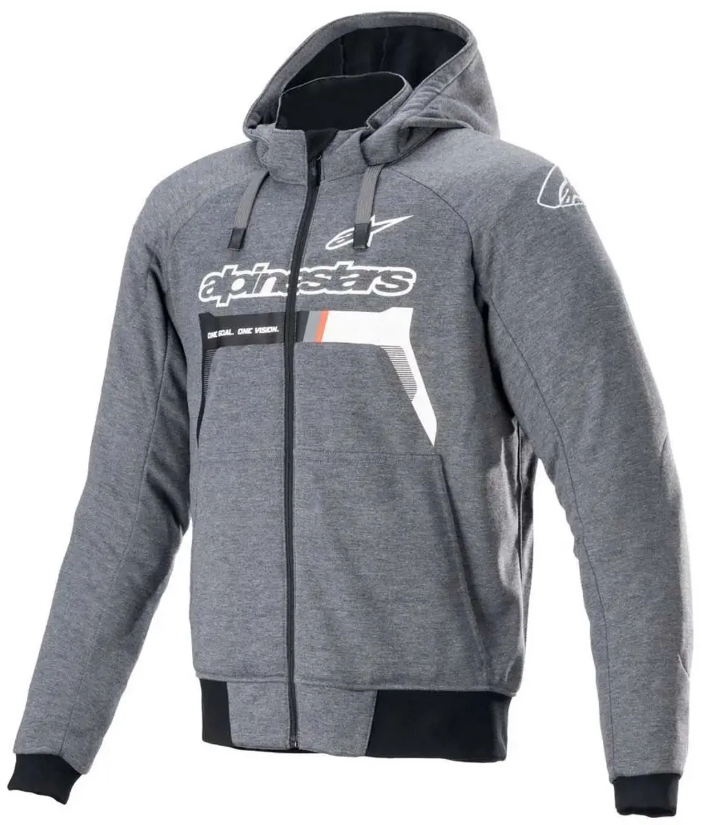 Alpinestars Chrome Ignition Hoodie - Donker Grijs/Wit - XL