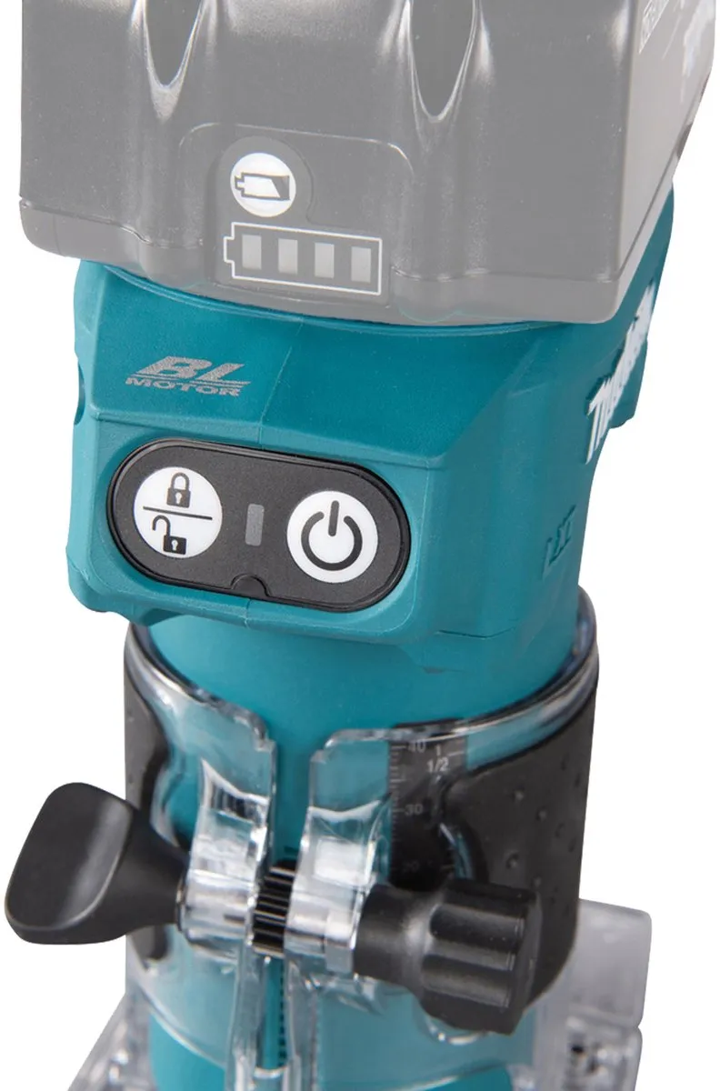 Makita DRT52Z Affleureuse 18V Ø6mm - Turquoise