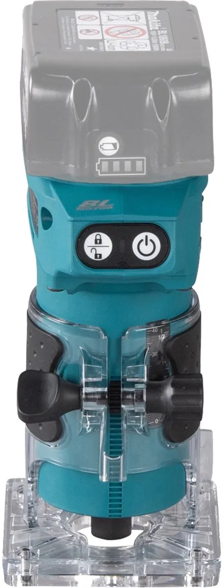 Makita DRT52Z Affleureuse 18V Ø6mm - Turquoise