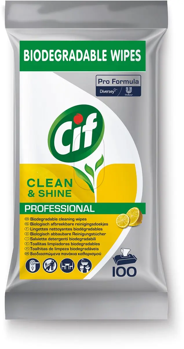 Cif Pro Formula Multi Reinigingsdoekjes - 100 Stuks