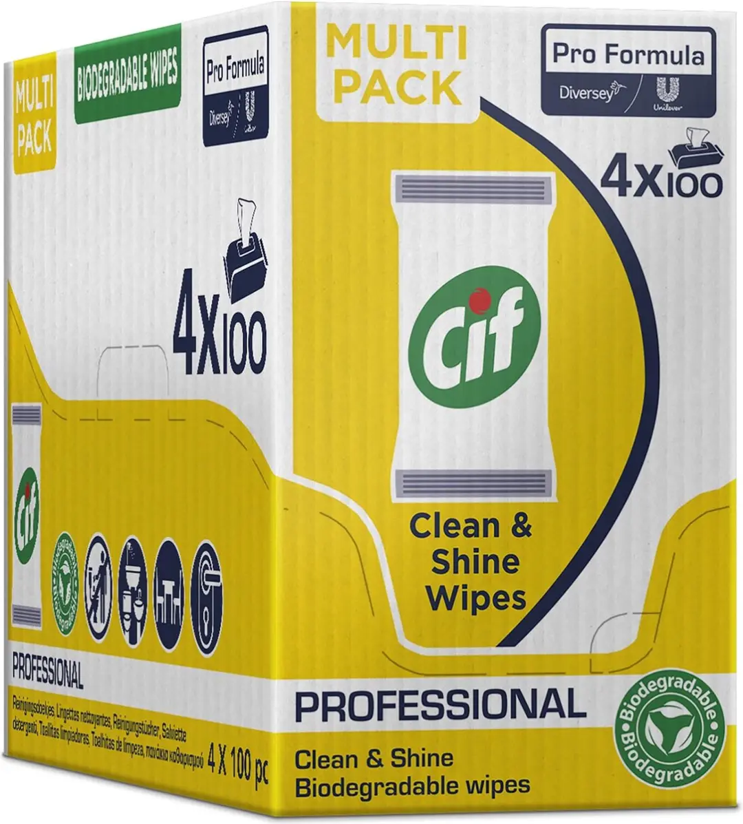 Cif Pro Formula Multi Reinigingsdoekjes - 100 Stuks